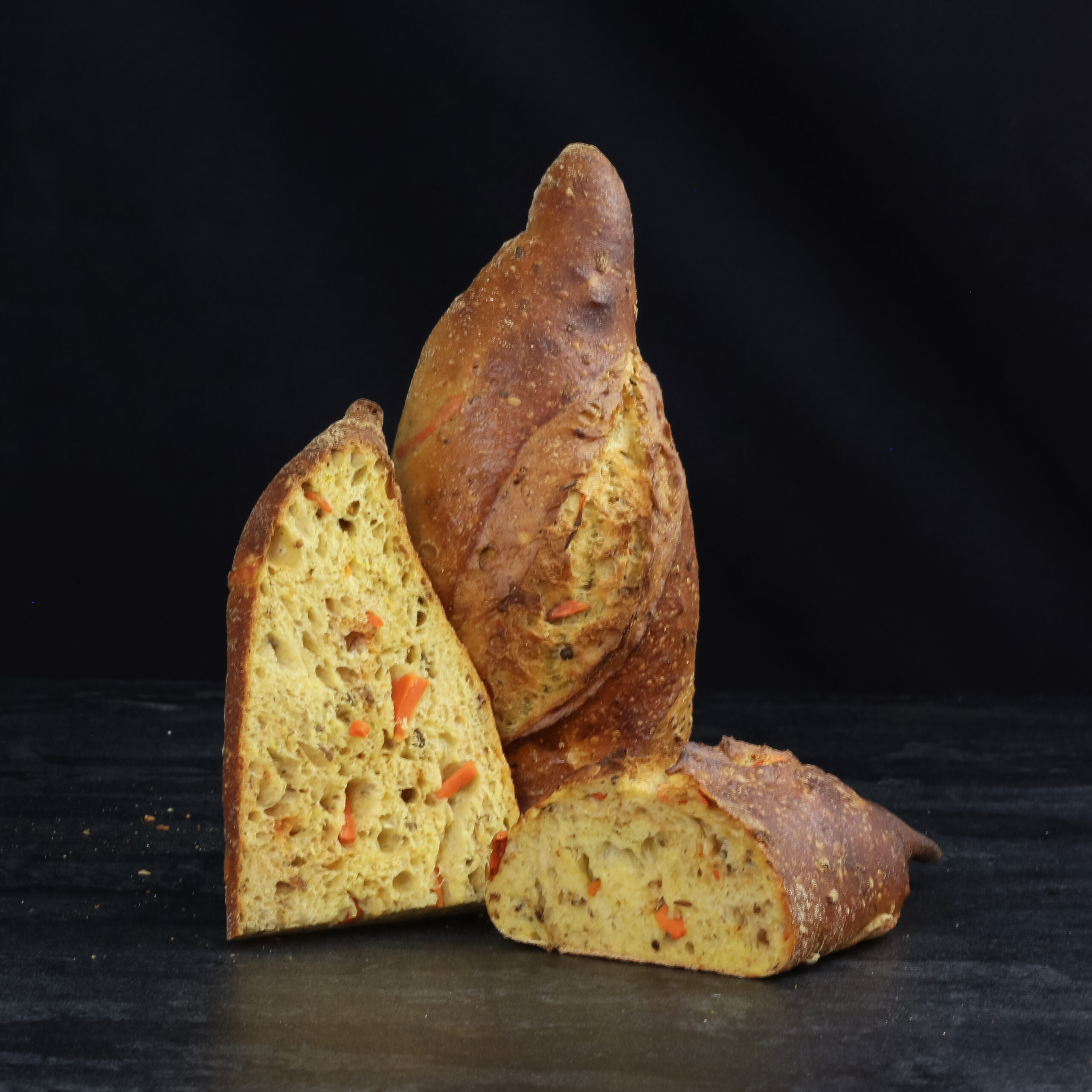 Curry-Karotten-Baguette