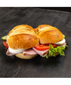 Schinken-Doppel - belegtes Doppelbrötchen